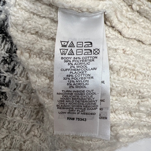 JOIE Aztec Tribal Long Line Cardigan Sweater - Picture 7 of 7